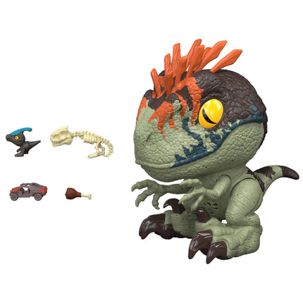 JURASSIC WORLD FIERCE FEEDER interaktyvus dinozauras Velociraptor (JKG86)