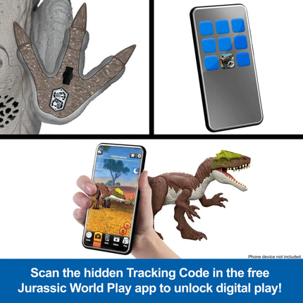 JURASSIC WORLD MUSCLE MADNESS interaktyvus dinozauras T. rex (JKG92)