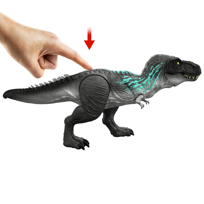 JURASSIC WORLD MUSCLE MADNESS interaktyvus dinozauras T. rex (JKG92)