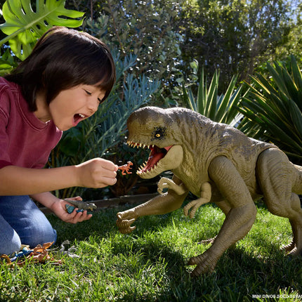 JURASSIC WORLD SUPER COLOSSAL interaktyvus dinozauras D. rex (JKG95)