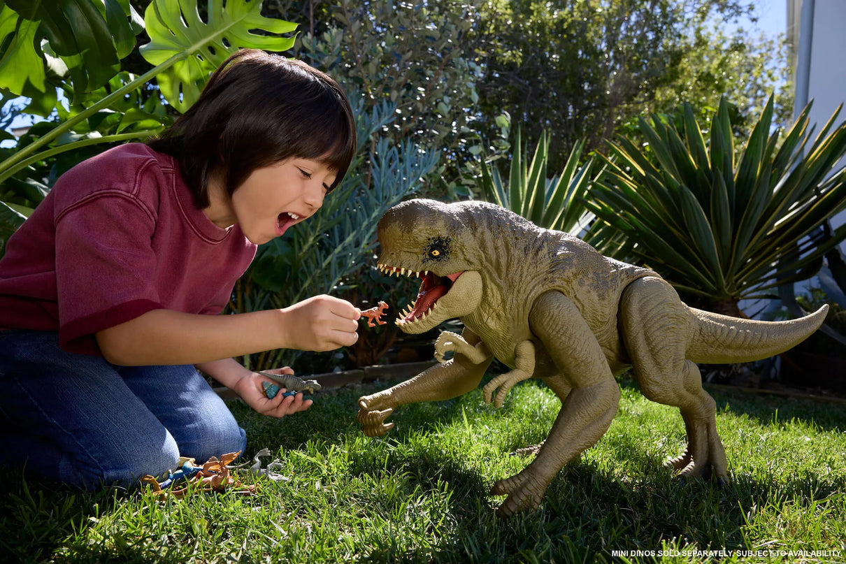 JURASSIC WORLD SUPER COLOSSAL interaktyvus dinozauras D. rex (JKG95)