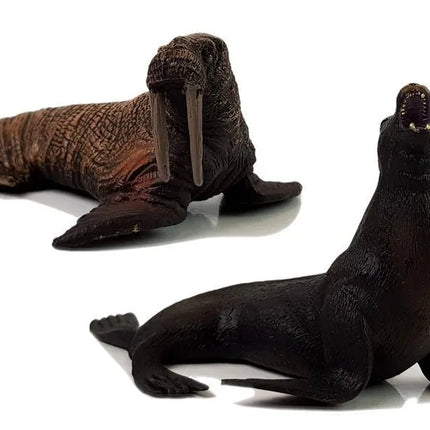 Jūrų gyvūnų figūrėlės – 8 vnt., rykliai, delfinas, foka, orka
