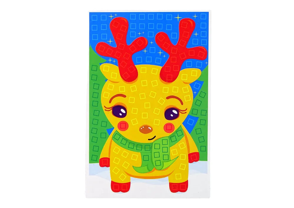 Kalėdinė mozaika „Elniukas“ DIY kūrybinis rinkinys vaikams