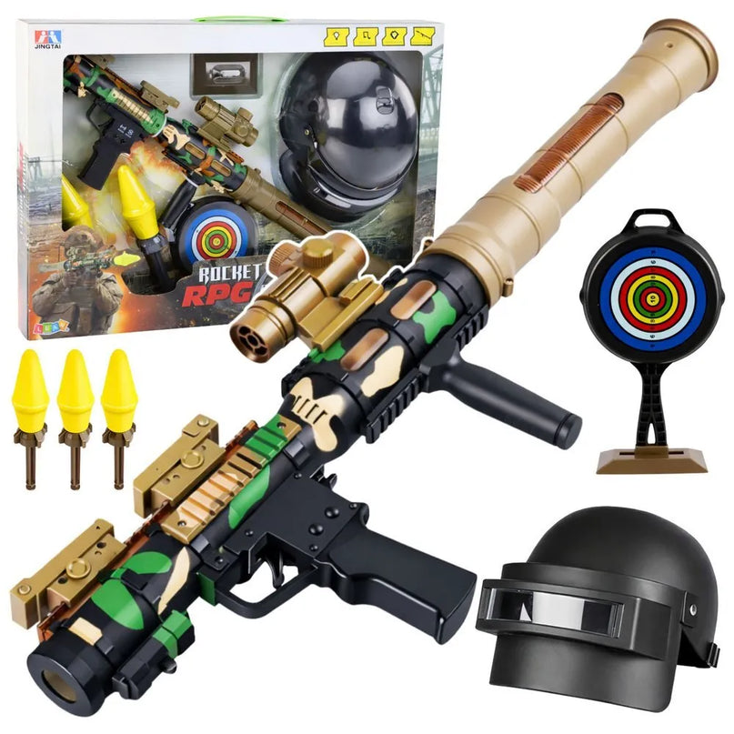 Karinis RPG bazukos rinkinys su šalmu