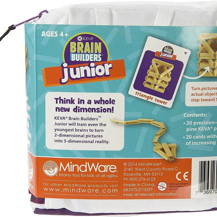 KEVA konstravimo rinkinys „Brain Builders Jr.“