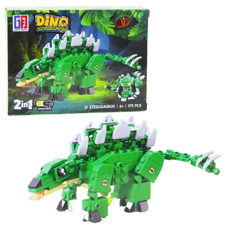 Konstruktorius „Dinosaur Robot 2-in-1“ – dinozauras ir robotas, 148–175 detalių