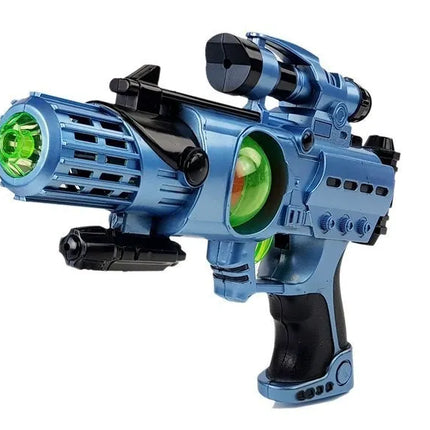 Kosmoso kario rinkinys su lazeriniu ginklu ir šviečiančia kauke