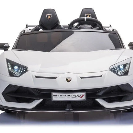 Lamborghini Aventador SX2028 – baltas elektromobilis vaikams