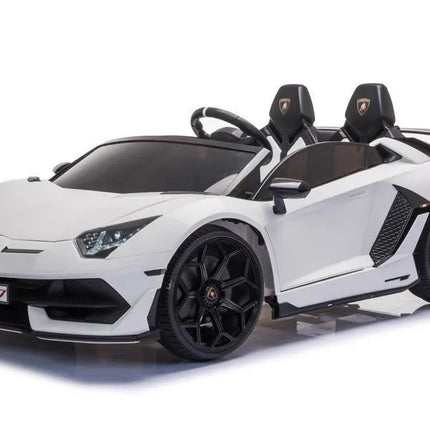 Lamborghini Aventador SX2028 – baltas elektromobilis vaikams