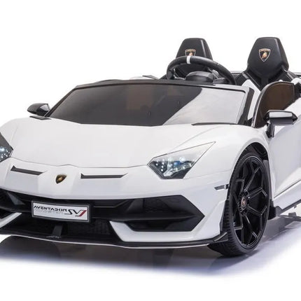 Lamborghini Aventador SX2028 – baltas elektromobilis vaikams