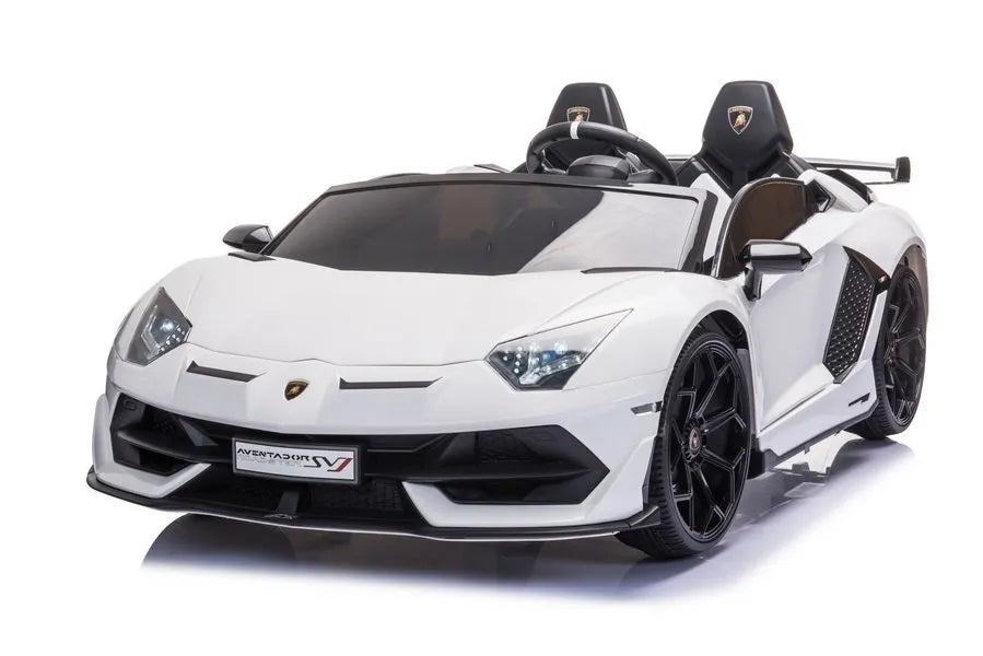 Lamborghini Aventador SX2028 – baltas elektromobilis vaikams