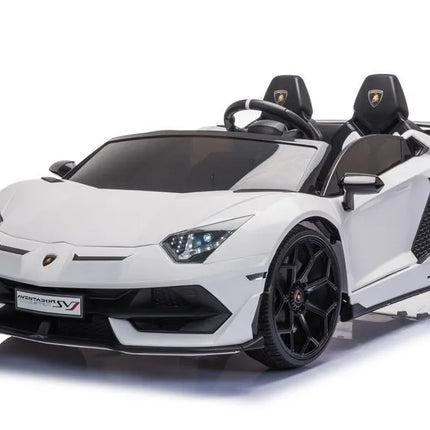 Lamborghini Aventador SX2028 – baltas elektromobilis vaikams