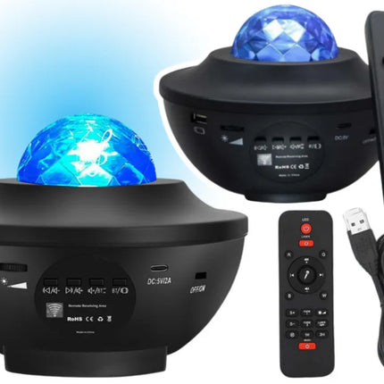 LED žvaigždžių projektorius su Bluetooth