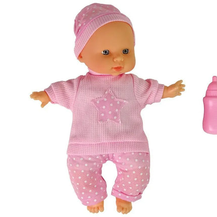 Lėlė „Sweet Baby“ su garsais ir rožiniu buteliuku