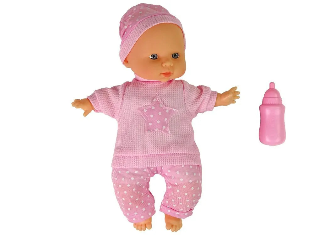 Lėlė „Sweet Baby“ su garsais ir rožiniu buteliuku