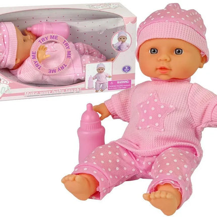 Lėlė „Sweet Baby“ su garsais ir rožiniu buteliuku