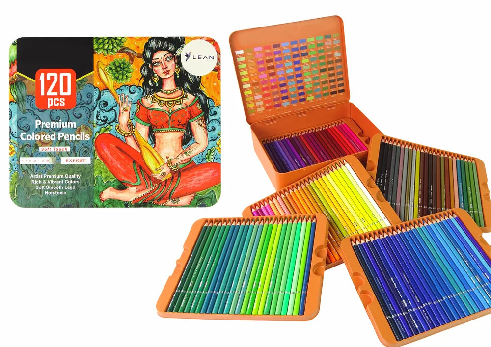 „Little Artist“ 120 vnt. kreidelių rinkinys metalinėje dėžutėje