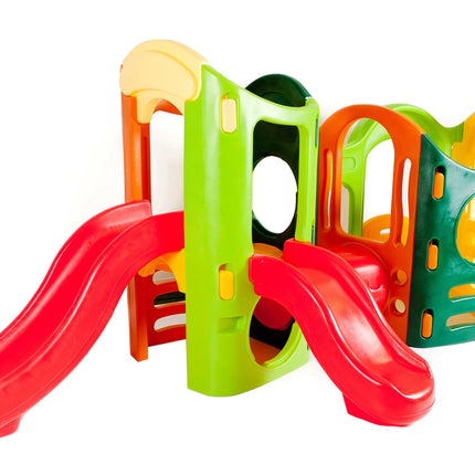 Little Tikes 8in1 žaidimų kompleksas – čiuožykla, laipynė ir slaptos perėjos