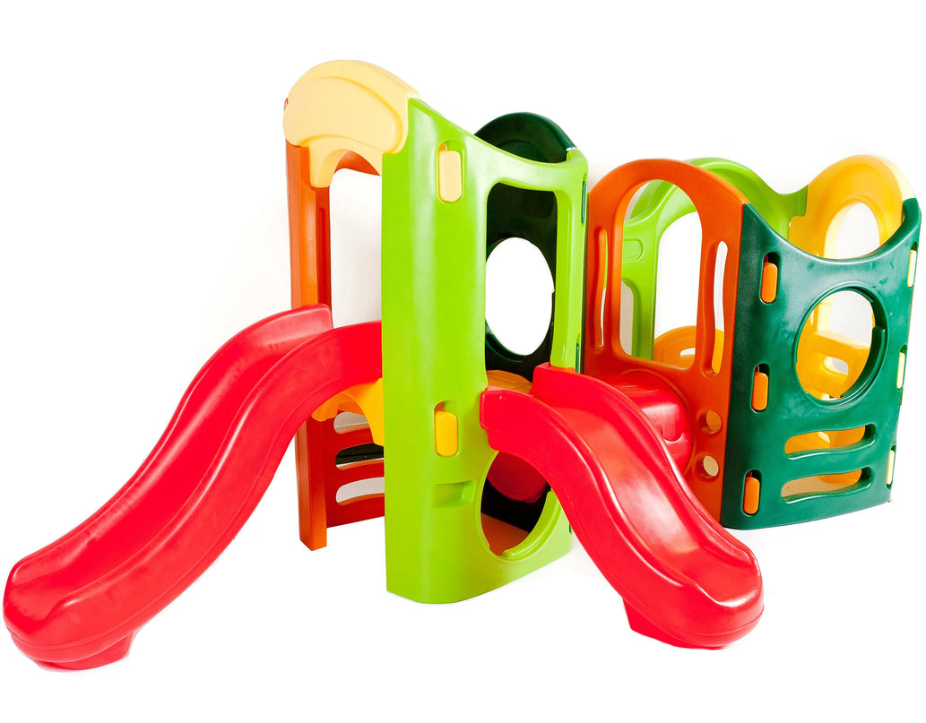 Little Tikes 8in1 žaidimų kompleksas – čiuožykla, laipynė ir slaptos perėjos