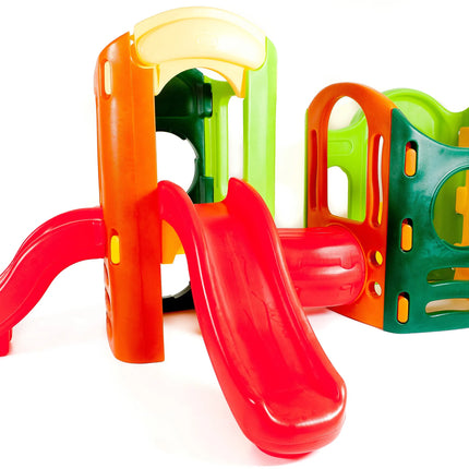 Little Tikes 8in1 žaidimų kompleksas – čiuožykla, laipynė ir slaptos perėjos