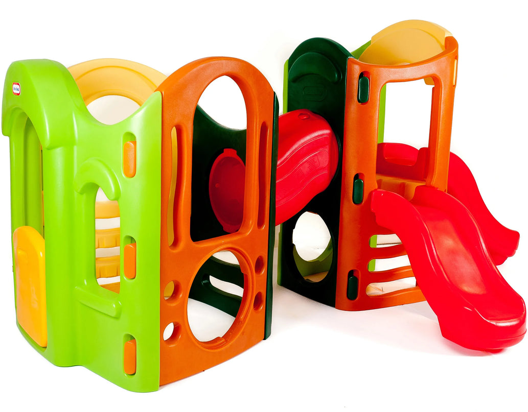 Little Tikes 8in1 žaidimų kompleksas – čiuožykla, laipynė ir slaptos perėjos