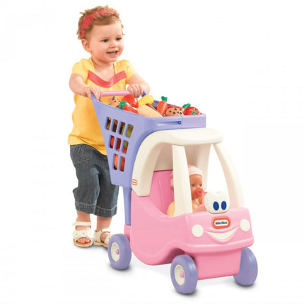 Little Tikes „Cozy Coupe“ rožinis pirkinių vežimėlis