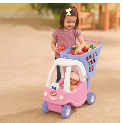 Little Tikes „Cozy Coupe“ rožinis pirkinių vežimėlis