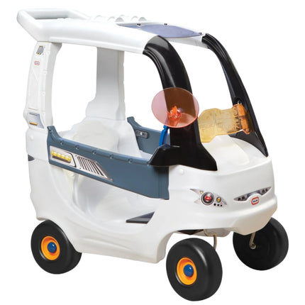 Little Tikes Cozy Coupe „Space Edition“ – kosminis paspirtukas–mašinėlė su tėvų rankena
