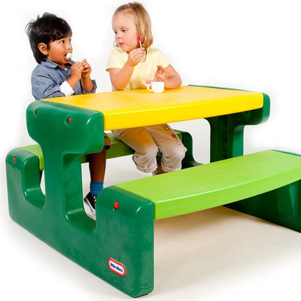 Little Tikes didysis žalias pikniko stalas