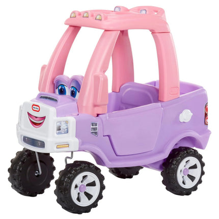 Little Tikes Princess Cozy Truck – rožinis–violetinis paspirtukas–mašinėlė su tėvų stūmimo rankena