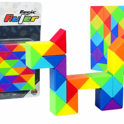 Maginis gyvatėlės kubas – dėlionė, loginis žaidimas, 3+