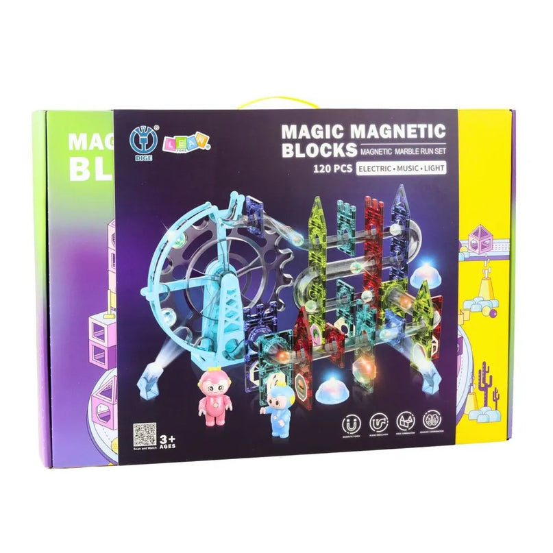 Magnetinė rutuliukų trasa – 120 el.