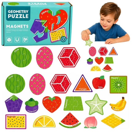 Magnetinė vaisių dėlionė – 30 dalių edukacinis rinkinys