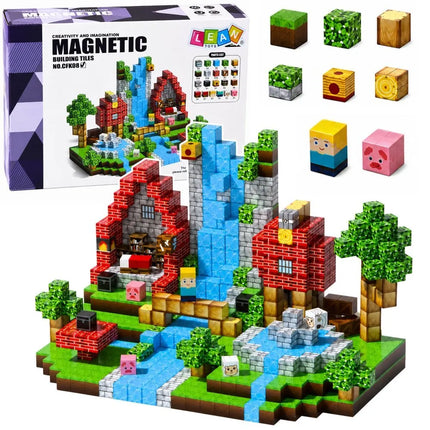 Magnetiniai blokeliai – fantazijų pasaulis, 100 dalių, 3D dėlionė