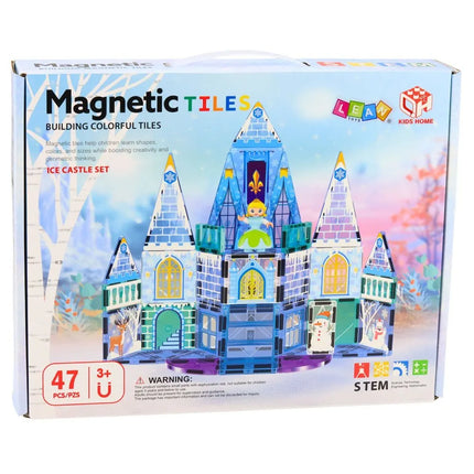 Magnetiniai blokeliai – ledo pilis, 47 dalys, STEM