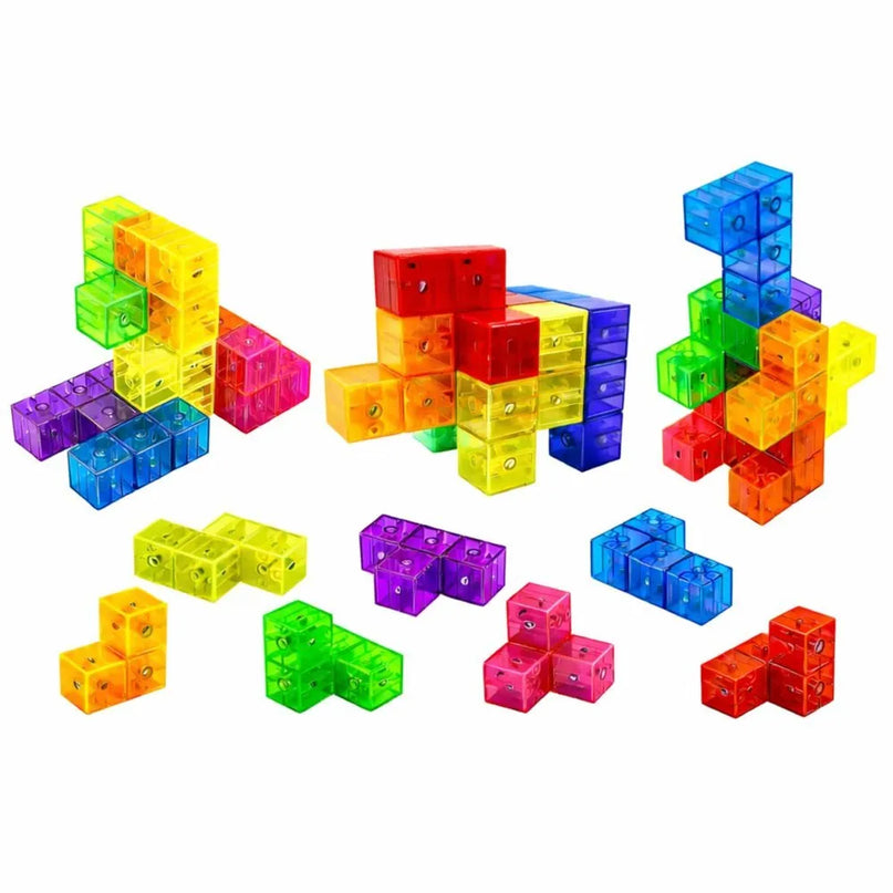 Magnetiniai blokeliai – „Magic Magnetic Cubes“, 9 detalės