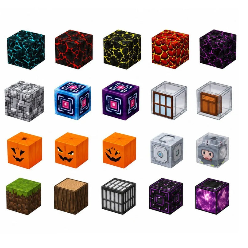 Magnetiniai blokeliai Pixel Dark World, 100 vnt., STEM