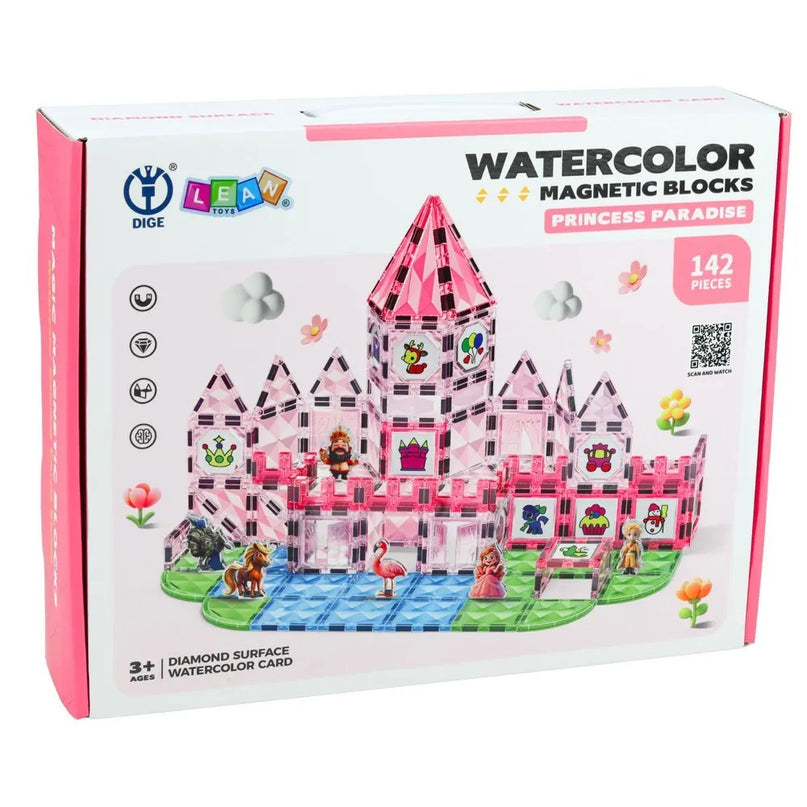 Magnetinis konstruktorius „Princess Castle“ – 142 el