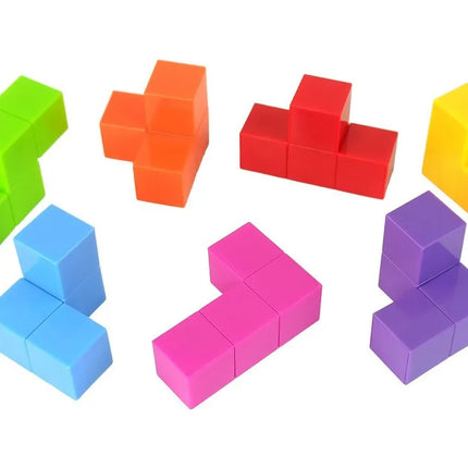 Magnetinis loginis kubas 7in1 su užduočių kortelėmis