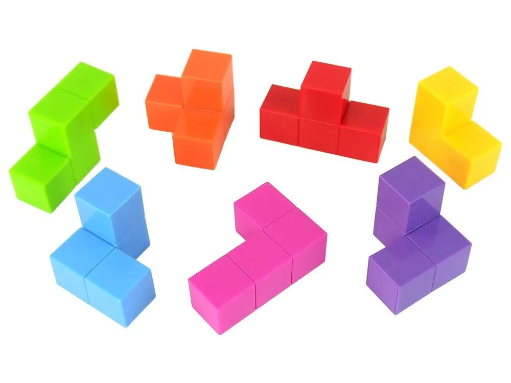 Magnetinis loginis kubas 7in1 su užduočių kortelėmis