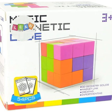 Magnetinis loginis kubas 7in1 su užduočių kortelėmis