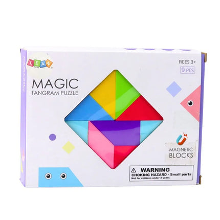 Magnetinis tangramas vaikams 9 detalės