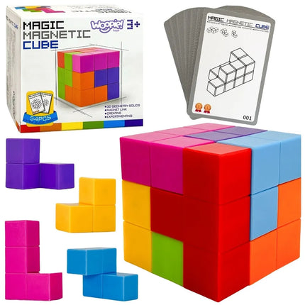 Magnetinis Tetris 3D kubeliai