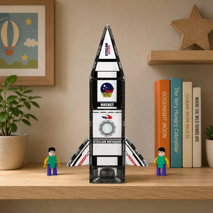 Magnetinių blokelių rinkinys – Kosminė raketa, 26 dalys