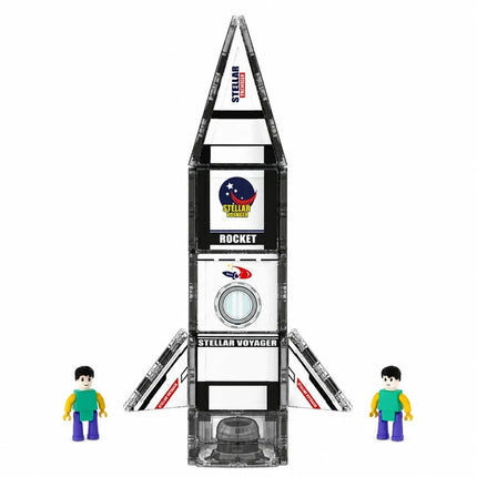 Magnetinių blokelių rinkinys – Kosminė raketa, 26 dalys