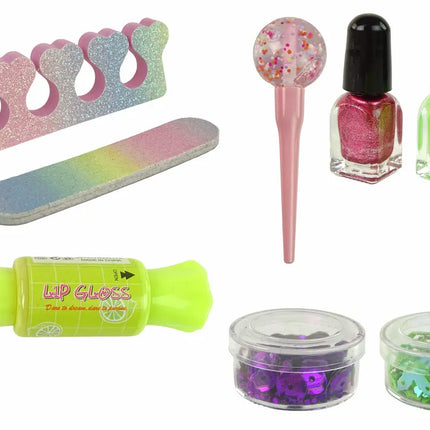 Makiažo ir nagų dekoravimo rinkinys „Candy“ – 9 dalys