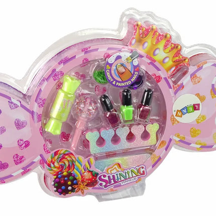 Makiažo ir nagų dekoravimo rinkinys „Candy“ – 9 dalys