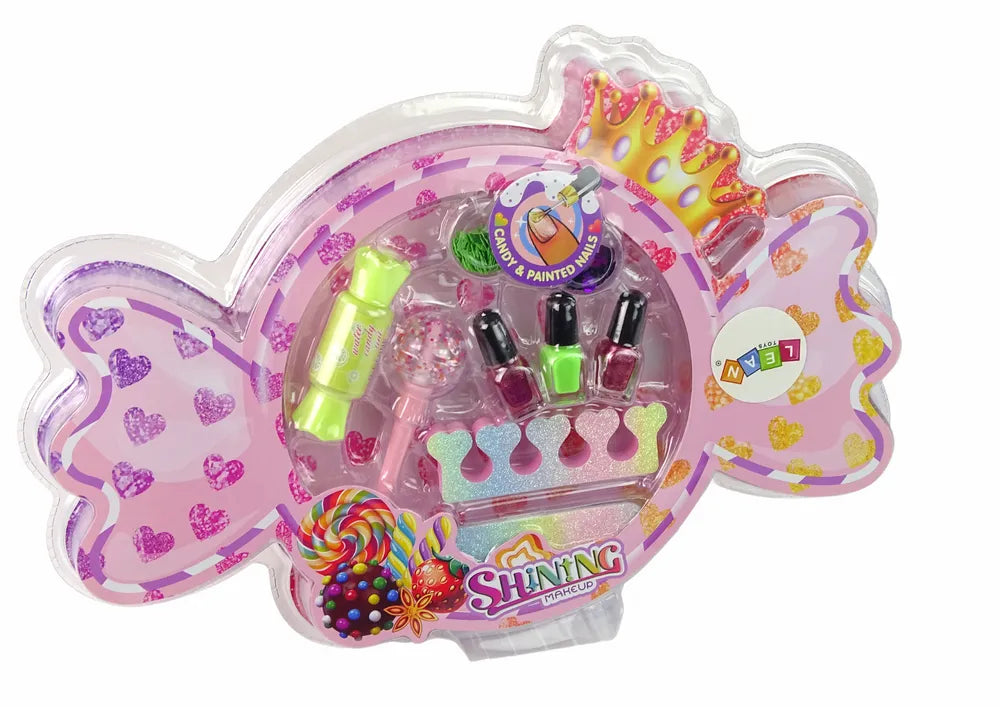 Makiažo ir nagų dekoravimo rinkinys „Candy“ – 9 dalys