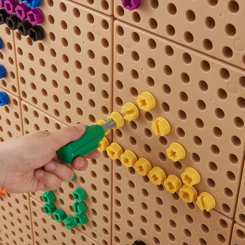 Masterkidz 512 spalvotų varžtų rinkinys STEM lentoms