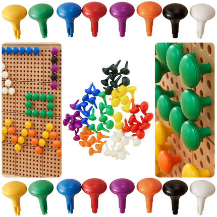 Masterkidz 64 spalvotų košelių rinkinys STEM lentoms (8 spalvos)